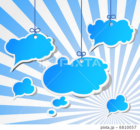 Speech bubbles on rope Speech bubbles on rope 6810057