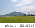 雄大な桜島と目の前に広がるみどりの絨毯 6810318