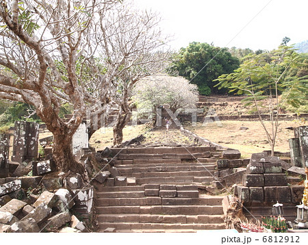 世界遺産 ラオス ワットプー遺跡 世界遺産 ラオス ワットプー遺跡 6812912