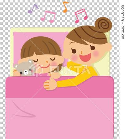 寝かしつけ　添い寝 6816058