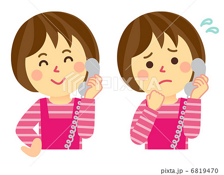 電話する主婦 6819470