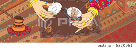 Tell Fortunes Turkish Coffee Grounds Hand Banner 6820961