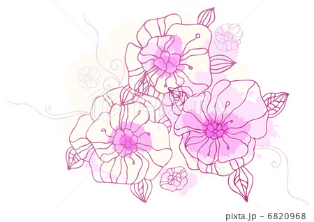 Hand drawing floral background Hand drawing floral background 6820968
