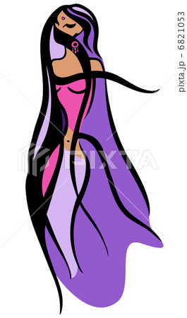 Woman east type in veiled. Woman east type in veiled. 6821053