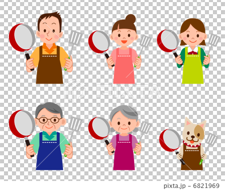 A set of people who cook 6821969