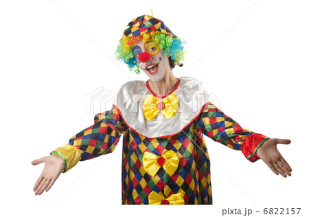 Funny clown on the white Funny clown on the white 6822157