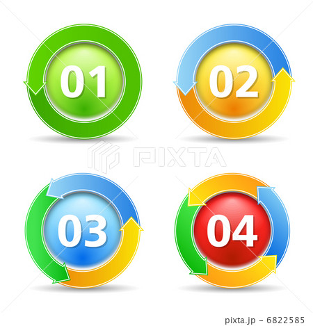 Buttons with numbers 6822585