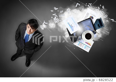 Image of businessman top view 6828522