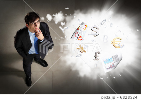 Image of businessman top view 6828524