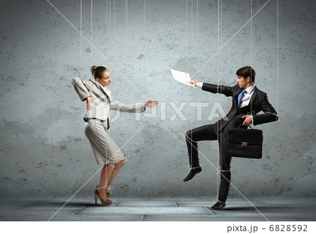 Puppet businesspeople 6828592