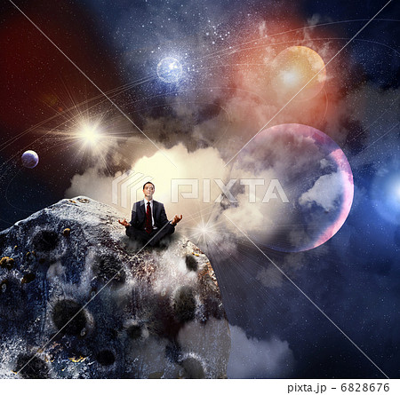 business man meditating 6828676