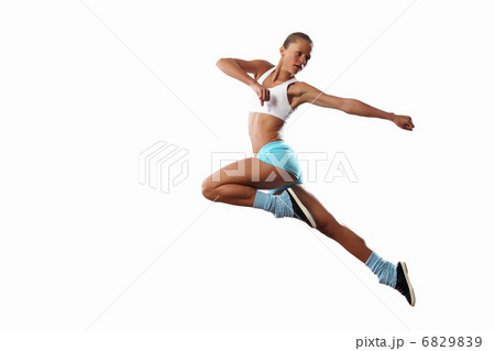 Image of sport woman jumping Image of sport woman jumping 6829839