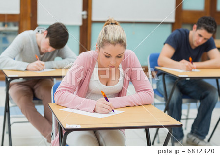 Students in exam hall Students in exam hall 6832320