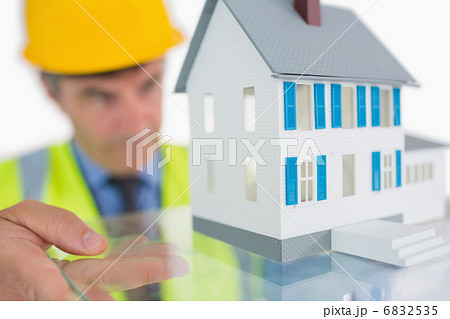 House hologram on clear pane House hologram on clear pane 6832535