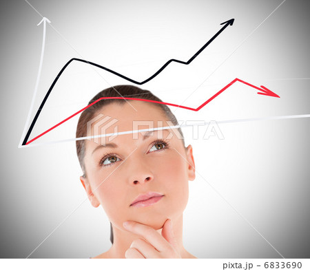 Woman looking at a diagram 6833690