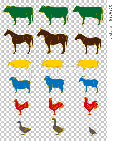 畜産物　家畜 6836850