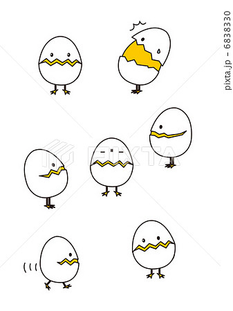 卵キャラクター1のイラスト素材 6838330 Pixta