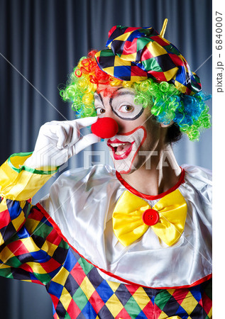 Funny clown in studio shooting 6840007
