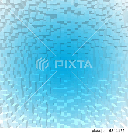立体的な青い色のモザイクの背景イラスト 立体的な青い色のモザイクの背景イラスト 6841175