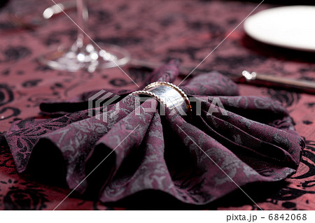 Tables set for meal 6842068