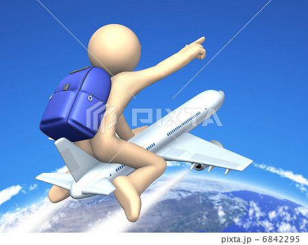 楽しい旅行の始まりを描いた3Dレンダリング画像 6842295