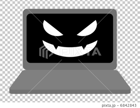 ウイルス感染したパソコン 6842843