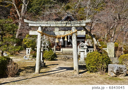 褒忠社の鳥居(吉香公園・吉香神社/山口県岩国市横山地区) 褒忠社の鳥居(吉香公園・吉香神社/山口県岩国市横山地区) 6843045
