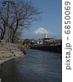 小川から見た富士山 6850069