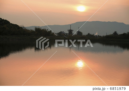 夜明けの薬師寺 6851979