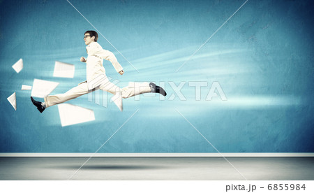 Image of running businessman 6855984