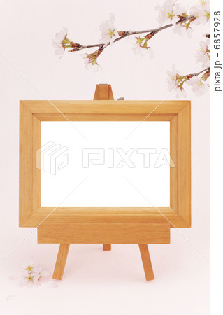 フォトフレームと桜 フォトフレームと桜 6857928