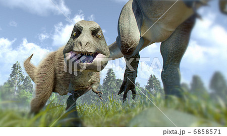 ティラノサウルス 子供のイラスト素材