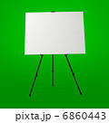 Blank Canvas on Easel Stand. Art Studio Empty Background 6860443