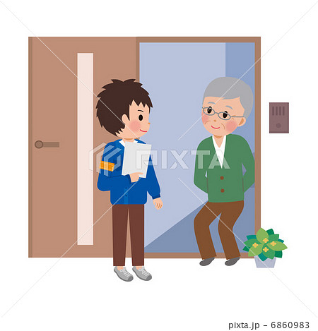 訪問する男性 6860983