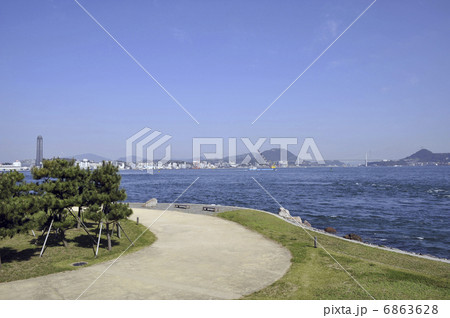 巌流島と関門海峡 6863628