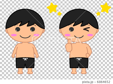 Swimwear boys illustration smile Swimwear boys illustration smile 6864652