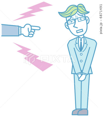 怒られる男性 怒られる男性 6871491