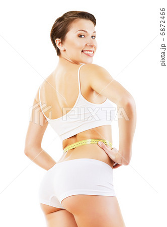 woman with measure losing her weight 6872466