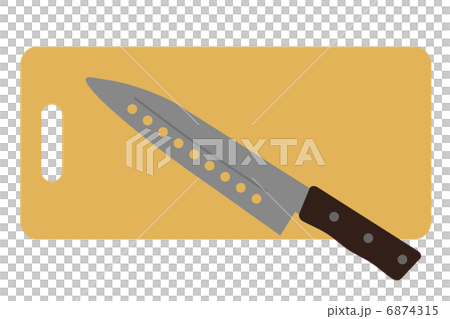 Kitchen knife and chopping board 6874315
