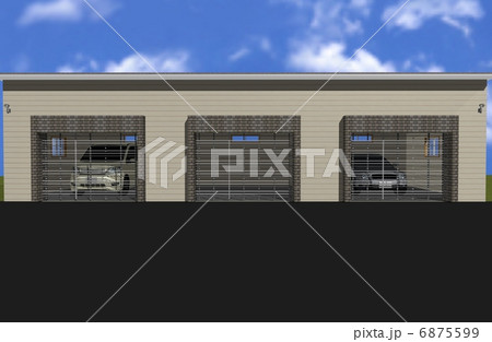 ガレージのイラスト素材
