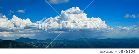 Tropical landscape of south India with mountains Tropical landscape of south India with mountains 6876104