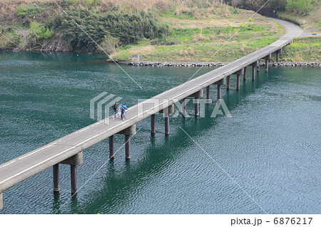 四万十川の沈下橋　三里の沈下橋　 6876217