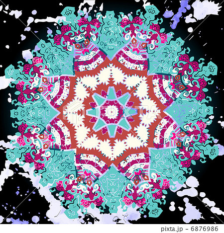 Oriental mandala motif 6876986