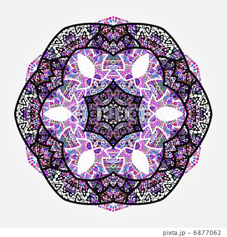 Oriental mandala motif Oriental mandala motif 6877062