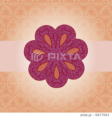 Oriental mandala motif Oriental mandala motif 6877063