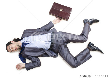 Dead businessman on the floor 6877811