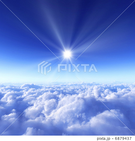 青空と雲海のイラスト素材