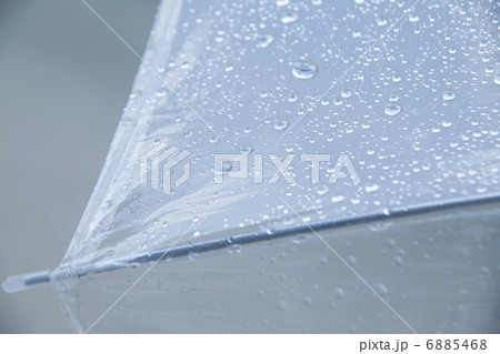 雨に濡れたビニール傘 雨に濡れたビニール傘 6885468