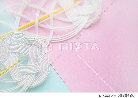 水引　紅白　あわじ結び　和　祝い　工芸品　結び 和　装飾　 6888436