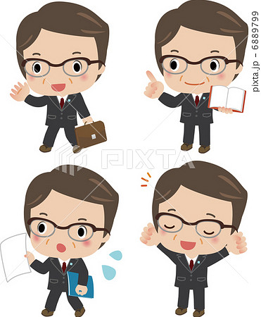 シニアビジネスマンの一日 6889799